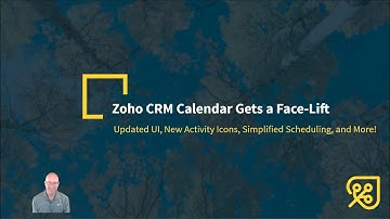 Zoho CRM - Calendar Gets a Major Face-Lift