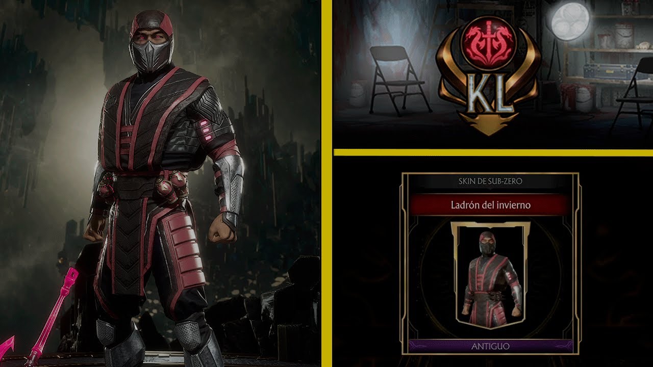 MK11 Kombat League Skins Sub Zero Ladrón del invierno Temporada