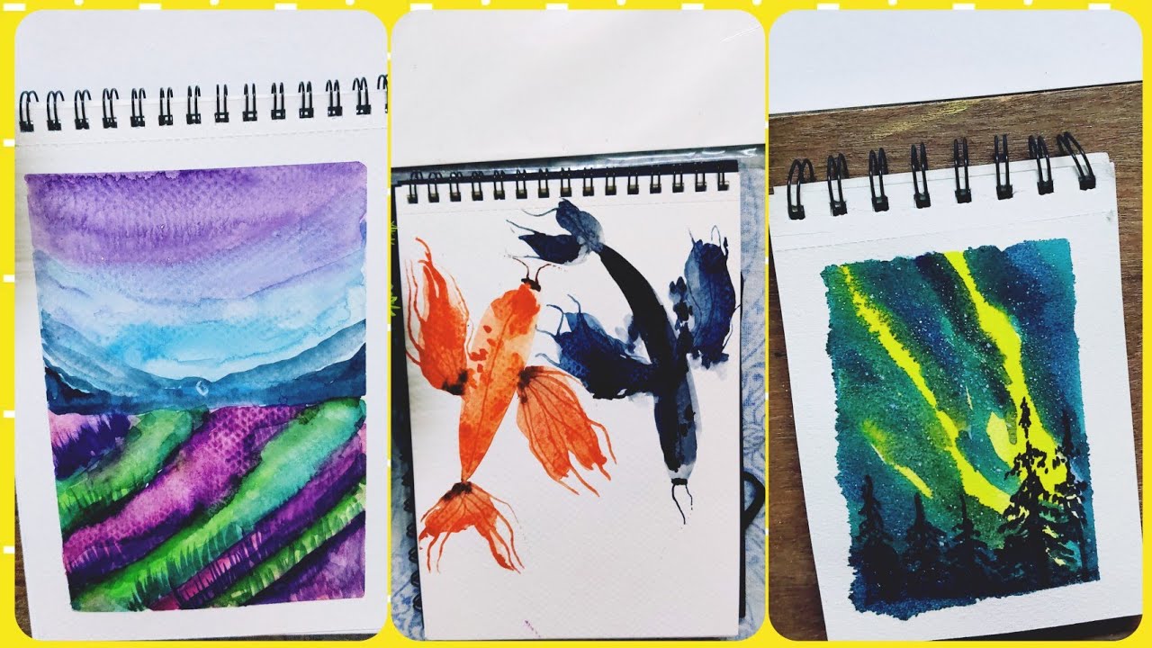 11 Art hacks & tricks for beginners step by step 💫✨||Watercolor Aesthetic Art 😍