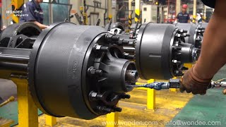 how is it produced-semi trailer axle from wondee autoparts 2024