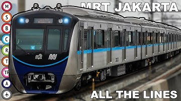 🇮🇩 Jakarta Rail System - All the Lines (MRT / LRT / KRL / ARS) (2022) (4K)