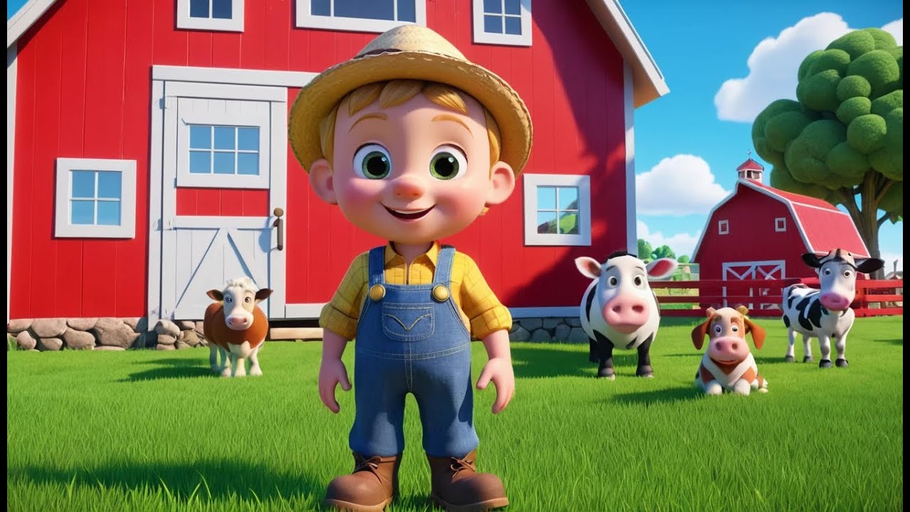 Old MacDonald Had a Farm | Farm Animals Song for Kids | Animal Sounds Nursery Rhyme