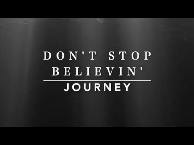 Can't stop believing サイン Journey - Don't stop believin' (Japanese translation) 【2004