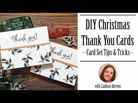 Christmas Thank You Card   Card Set Tips & Tricks
