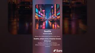 Seattle  Created by Aryka Credit: A.I. Composers & 'Made With Suno' #ai Generated Song