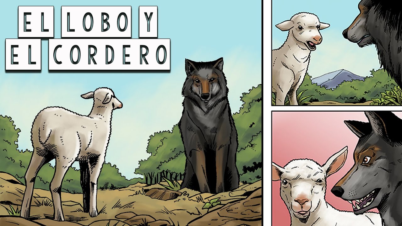 El Lobo y el Cordero - Fábulas de Esopo - Mira la Historia #Shorts