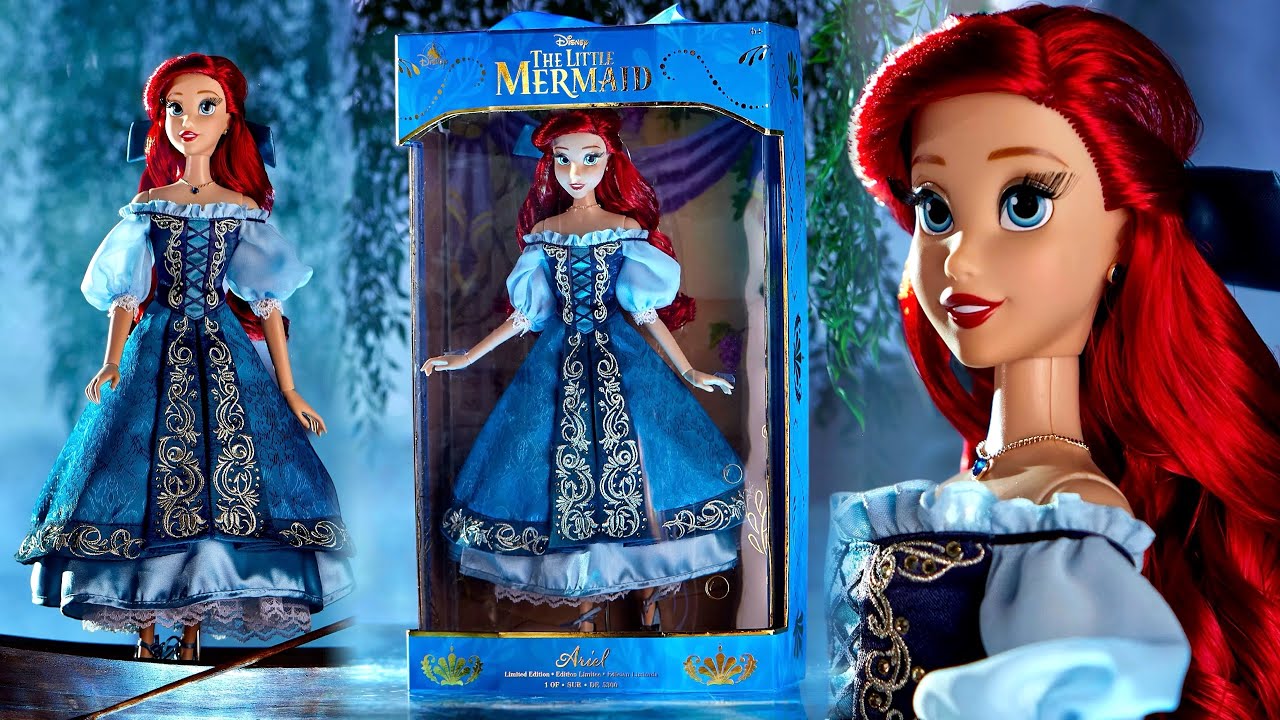 Обзор и распаковка куклы ARIEL The Little Mermaid, выпущенной в честь 35-летия (сравнение D23)