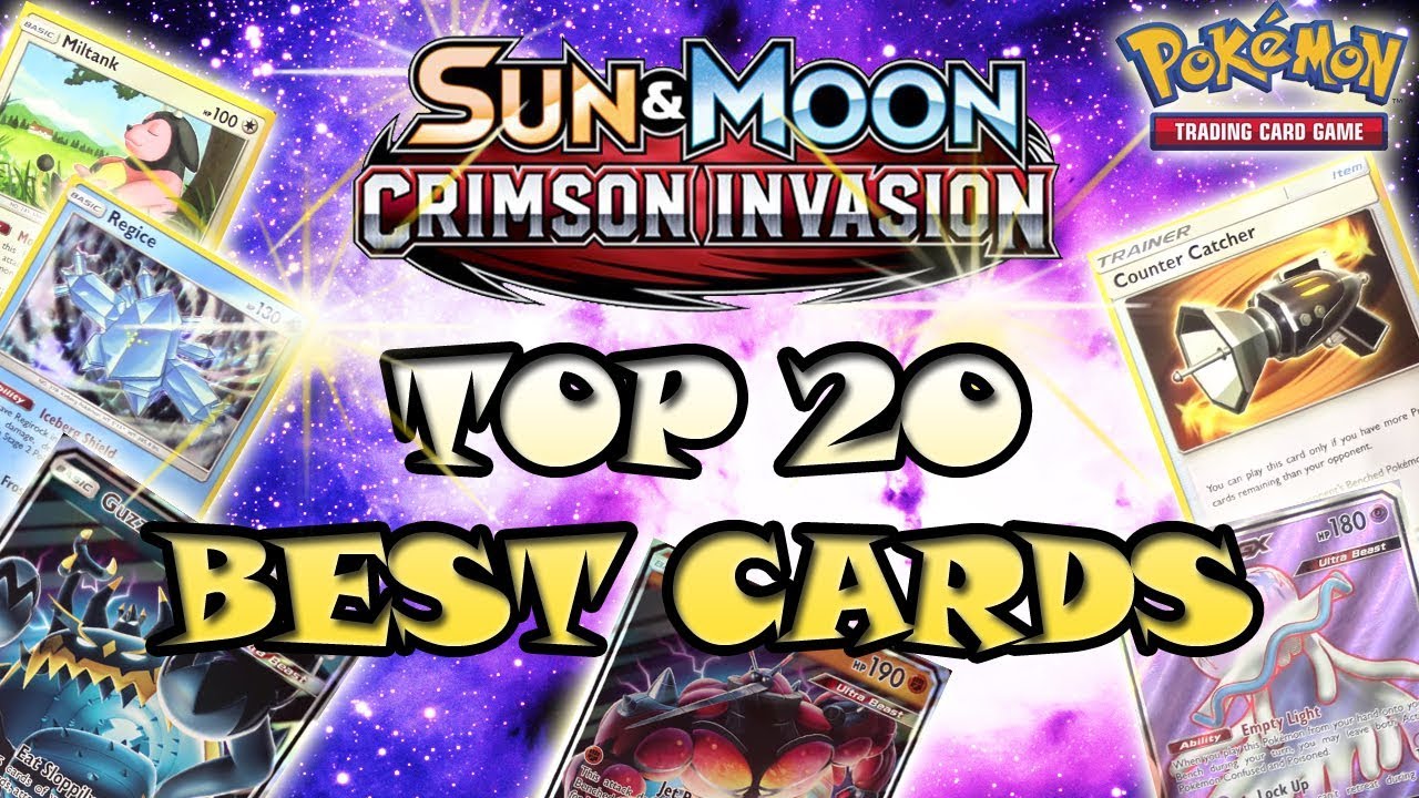 TOP 20 BEST POKEMON CARDS FROM CRIMSON INVASION! - YouTube