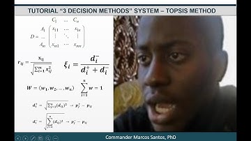 Tutorial "3 Decision Methods" System: TOPSIS Method in three very simple steps (English Version)