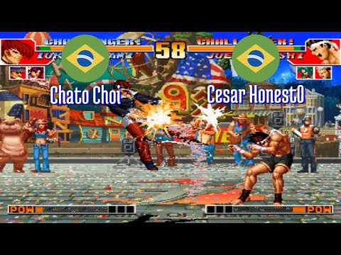 FT5 @kof97: Chato Choi (BR) vs Cesar Honest0 (BR) [King of Fighters 97 Fightcade] Jun 4