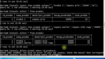 BUAT DATABASE MYSQL LEWAT CMD/TERMINAL
