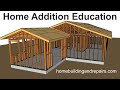 Gable Roof Framing Home Addition Tutorial - Connecting New Roof To Existing House