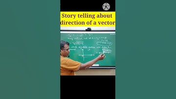 direction of vector with story. #physics #jeefoundation #neet #jee #iitjee #class10 #class11