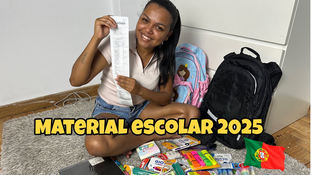 COMPRANDO MATERIAL ESCOLAR DOS MEUS FILHOS EM PORTUGAL 🇵🇹 2025 #portugal 