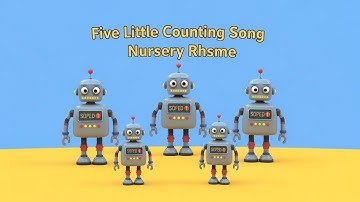 Five Little Robots 🤖🎵 | Fun Counting Song for Kids | Sing Along Nursery Rhyme