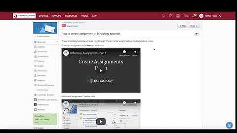 How to embed link a YouTube Video into Schoology