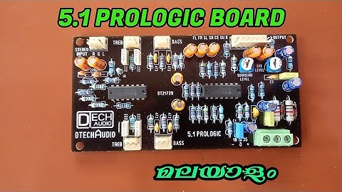 5.1mini prologic board /Dtech audio/review in malayalam.