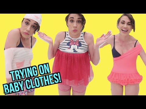 TRYING ON BABY CLOTHES!