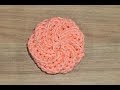 How to crochet a spiral face scrubbie ||    Right handed