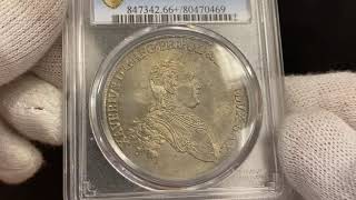 German States Saxony Thaler 1765 EDC PCGS MS66 