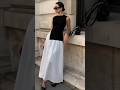 📌우아하게, 화이트 스커트! Black & White, Skirt Look #중년패션코디 #중년패션 #4050대여성의류 #fashion #style #ootd #styling