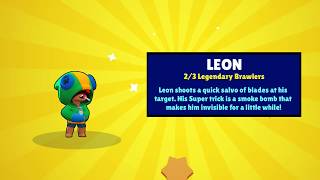 Brawl Stars Unlocking New Legendary Brawler Leon Youtube - lion brawl stars jpg