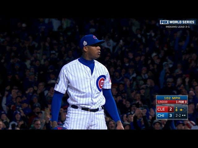 Cubs experimenting to find best closing time for Aroldis Chapman