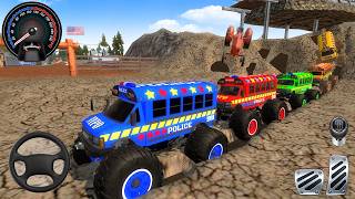 Impossible Racing Police Bus Monster Truck Stunt 2026 #4 - Driving Car Simulator - Android Gameplay