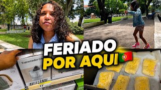 “Nosso feriado em Portugal 🇵🇹 | passeio, comprinhas e rotina em família ✨