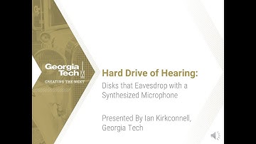 Hard Drive of Hearing: Disks that Eavesdrop with a Synthesized Microphone