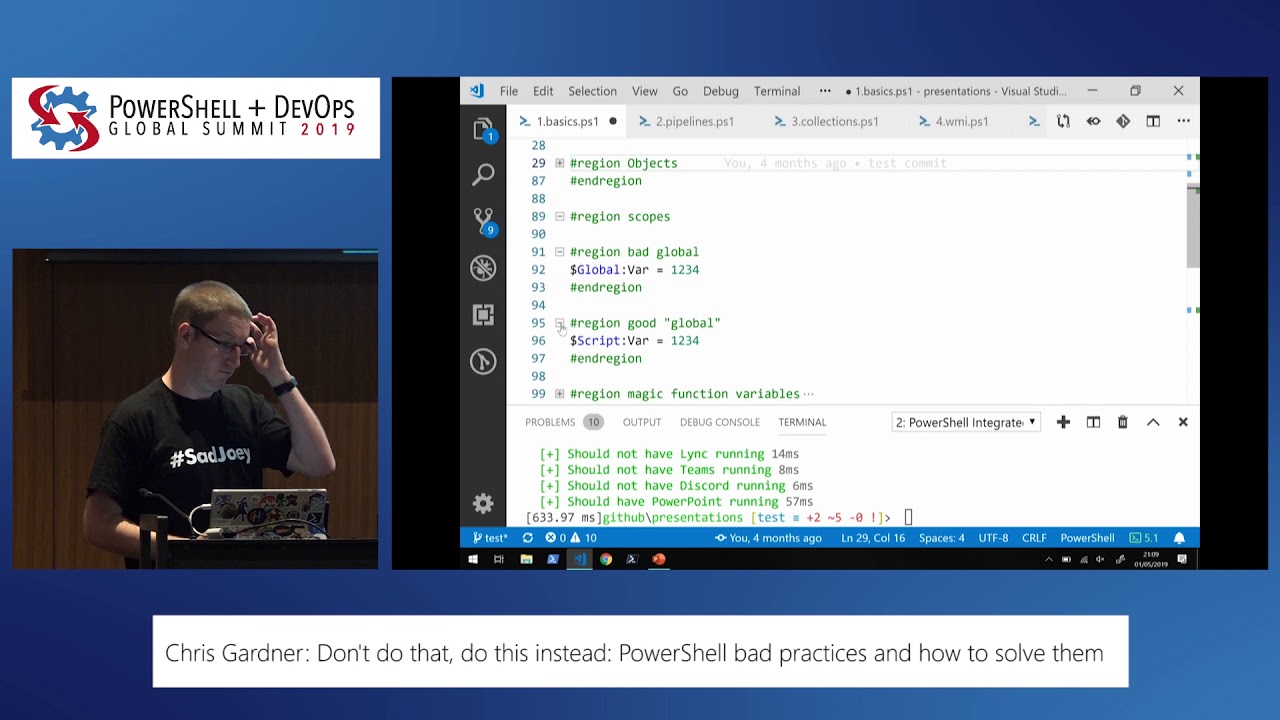 Don'T Do That, Do This Instead: Powershell Worst Practices And How To Solve Them By Chris Gardner