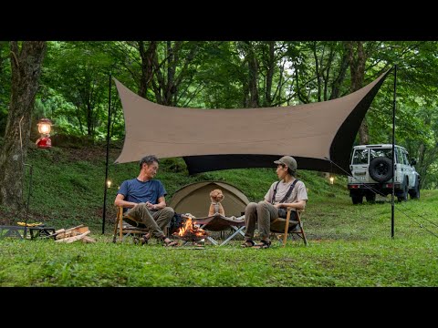 ジブリのような森へ|涼を求めて 夏キャンプ|cozy camping