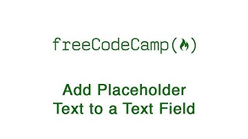 Add Placeholder Text to a Text Field