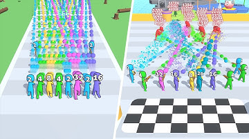 MERGE GRABBER - Merge Run 2048 (2,4,8,16,32,64,128) Level 1-7 - Android Daily Gameplay