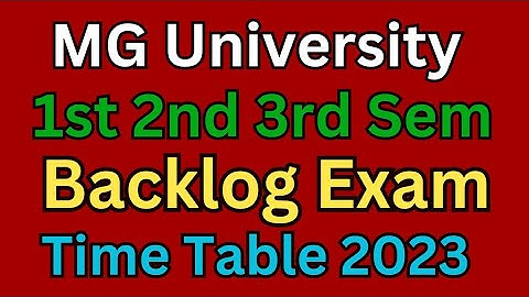 MGU Degree Exam Dates 2023 | MGU Degree Exams Latest News 2023 | MGU Degree 1,2nd 3rd Sem Time Table