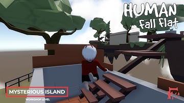 Human Fall Flat - Mysterious Island Level Walkthrough | Custom Map | Steam Workshop | Full Gameplay