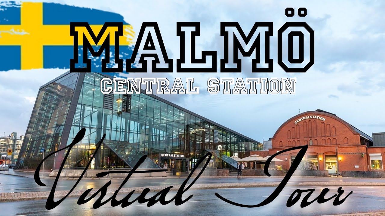 Malmo, Sweden Central Station/ VIRTUAL TOUR #travel #Sweden #walkingtour #malmö