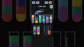 Water Color Sort Level 446 447 448 449 450 Solution WalkThrough Gameplay