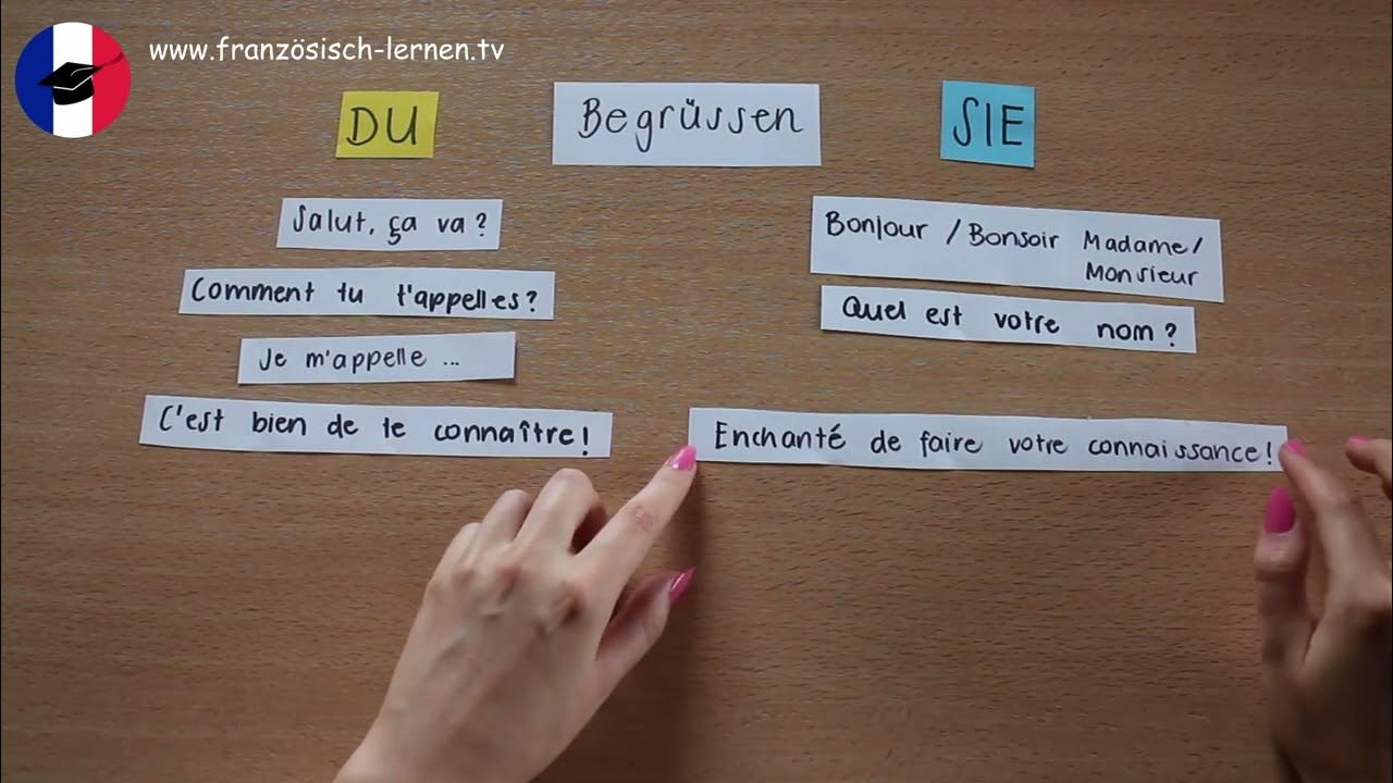 Ich Begrüsse Sie Herzlich Zu Meiner Präsentation Französisch www.youtube.com