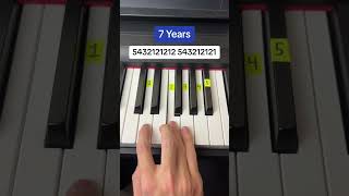 7 Years Easy Piano Tutorial