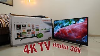 Thomson 4K Tv Unboxing 43 Inch Oath1000 - 4K Smart Tv For Rs. 29,999