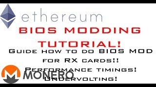 RX 470/570 480/580 Bios Mod, Performance Timings Tutorial for Mining Ethereum, Monero