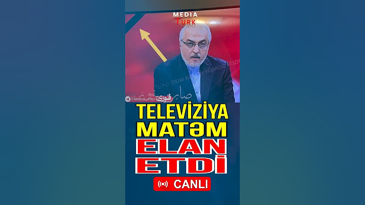 Televiziya matəm elan etdi - Media Turk TV #trend #mediaturk #shortvideo
