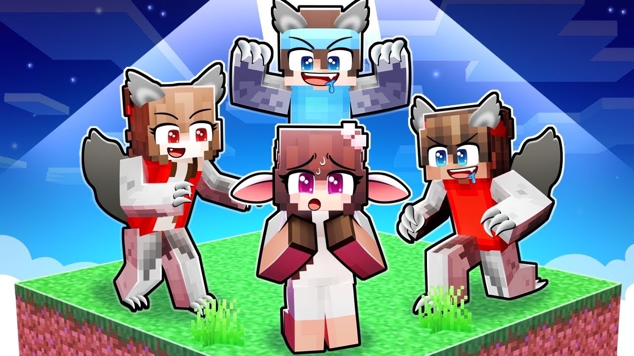 ONE SHEEP on a WOLF ONLY BLOCK in Minecraft!