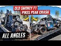 All crash angles old smokey f1 pikes peak 2023