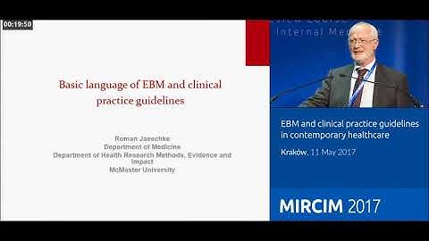 Basic language of EBM and clinical practice guidelines || EBM and CPGs in Practice