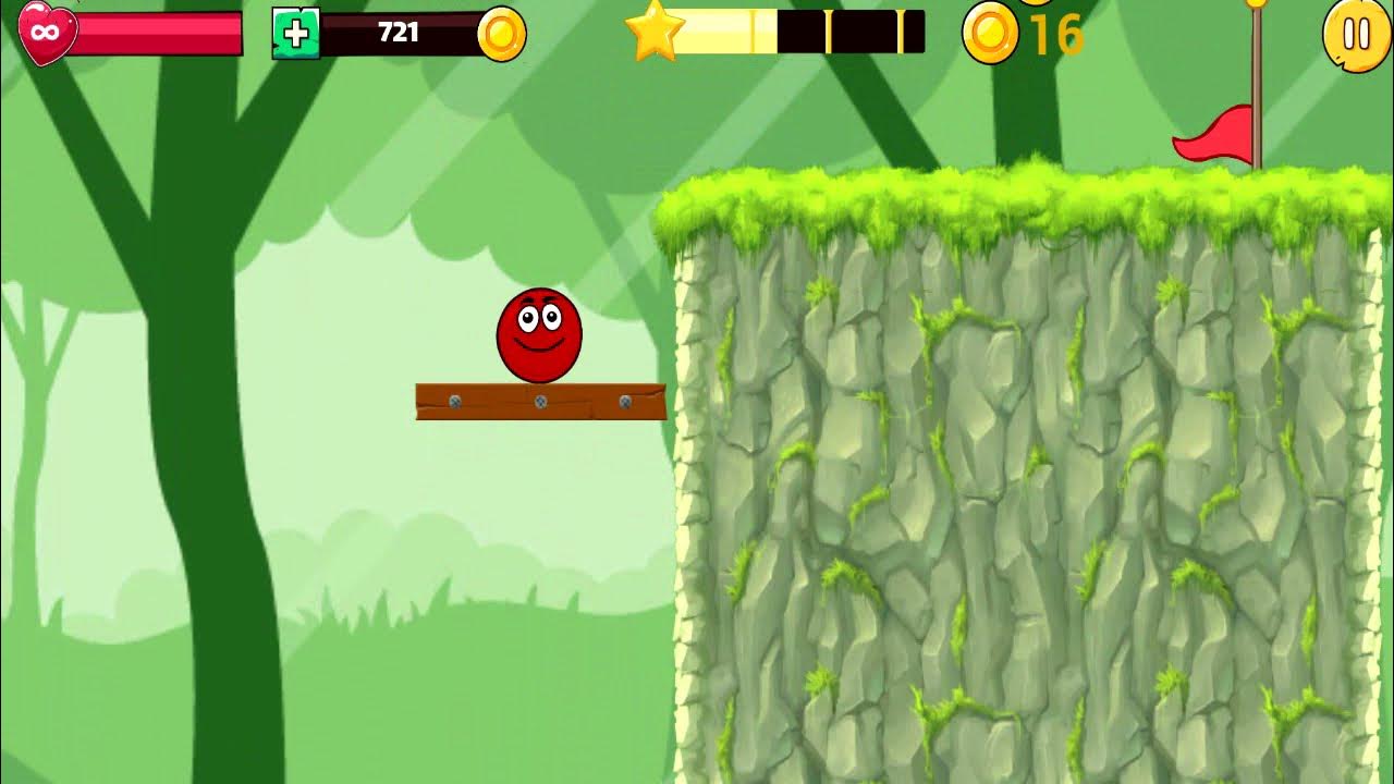 Игра прохождение шарика. Красный шарик в лесу. Красный шарик у Игрули лес. Красный шарик преодолевает препятствия игра в птиц. Игра про красный мячик гар в лесу 2009 2010.