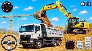 Heavy Excavator Dump Truck Simulator 3D – Construction Site Driving Game - Android Gameplay screenshot 3