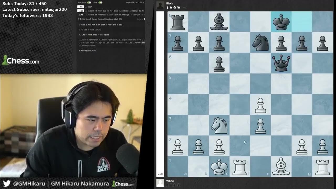 Hikaru Shows The Ice Skater Checkmate Pattern YouTube