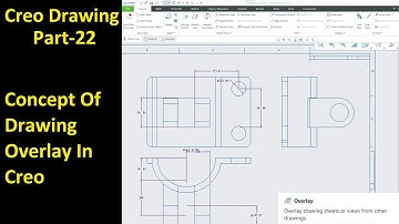#22 Creo Detailed Drawing- Concept Of Drawing Overlay In Creo